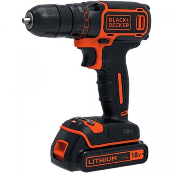 Black+Decker accuboormachine BDCDC18B-QW 18V (2 accu’s)