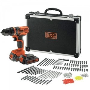 Black+Decker accuschroefboormachine met 2 accu's