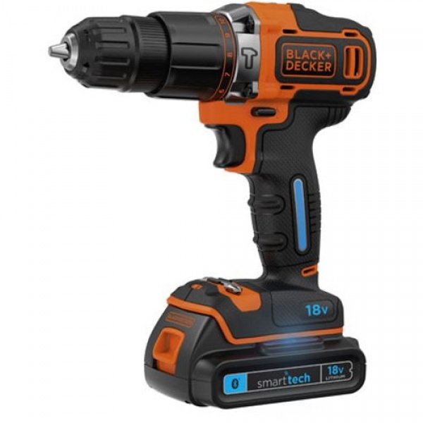 Black+Decker smarttech accuschroefklopboormachine BDCHD18KST 18V