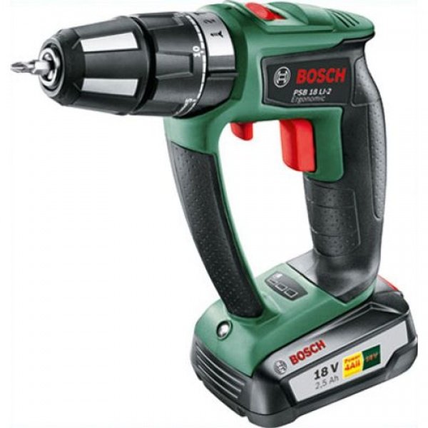 Bosch accuschroefklopboormachine PSB 18 LI-2 18V