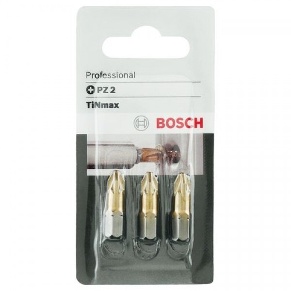 Bosch schroefbitset Professional PZ 2 Tinmax 3-delig