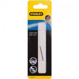 Stanley metaalboor 1mm (2x)