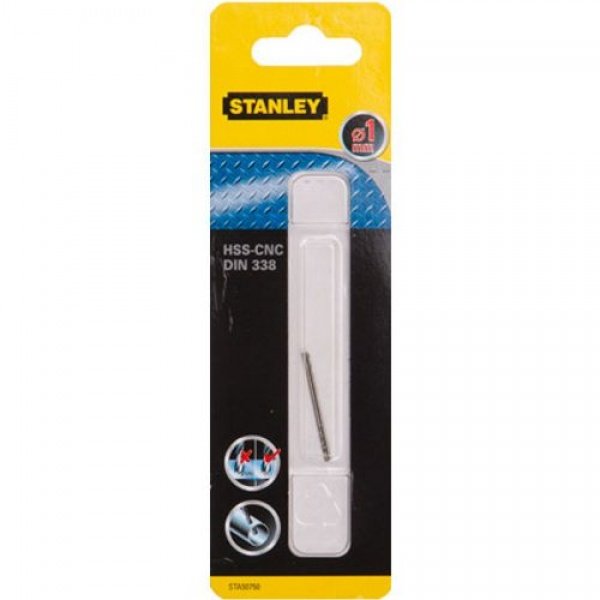 Stanley metaalboor 1mm (2x)