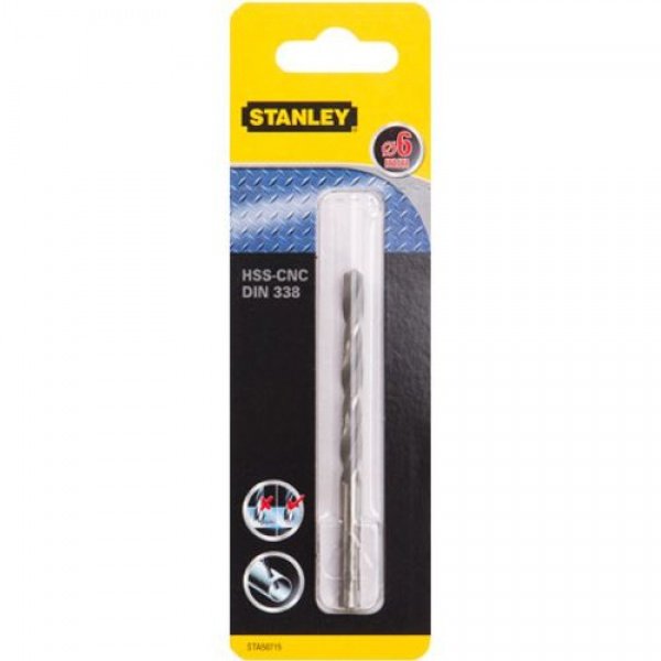 Stanley metaalboor 6mm