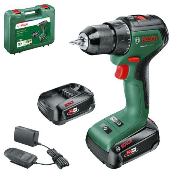 Bosch accuboormachine UniversalDrill-60 18V (2 accu’s)